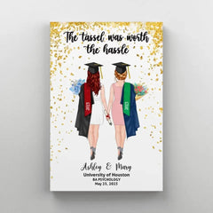 Personalized Canvas/ Poster, We Did It, Graduating Custom Gift for Graduation