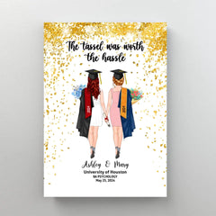 Personalized Canvas/ Poster, We Did It, Graduating Custom Gift for Graduation