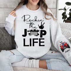 Personalized Rockin The Jeep Life Jeep Girl Sweatshirt