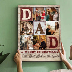 Dad Photo Collage Poster Print, Personalized Gifts For Dad, Best Christmas Gifts