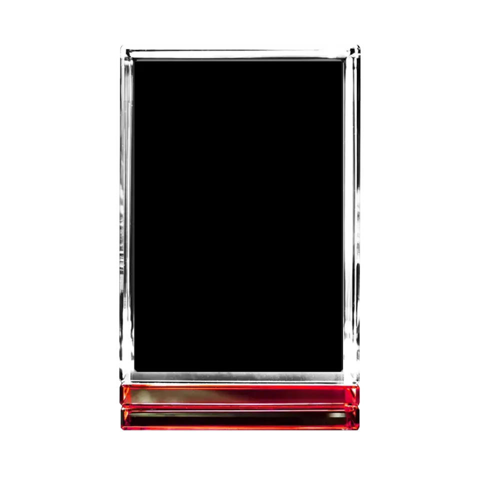 3D Crystal Rectangle Keepsake Portrait