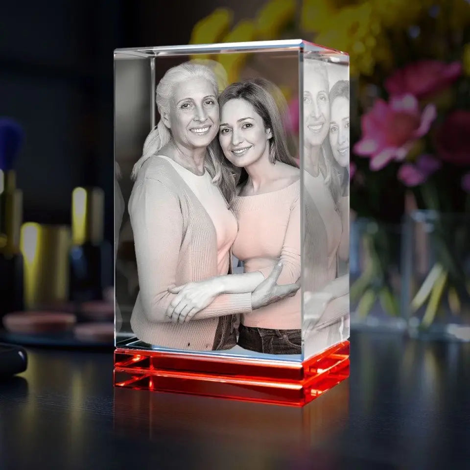 3D Crystal Rectangle Keepsake Portrait