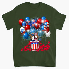 4th Of July Limited Edition Dog - Personalized T-Shirt, 4th Of July Dog