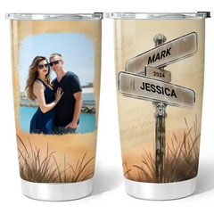 Our Road Of Love - Personalized Custom Tumbler