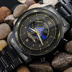 Personalized Camo US Police Watch with Custom Rank & Name