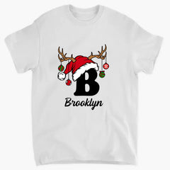 Personalized Christmas Alphabet Family Matching T-Shirts