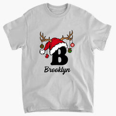 Personalized Christmas Alphabet Family Matching T-Shirts