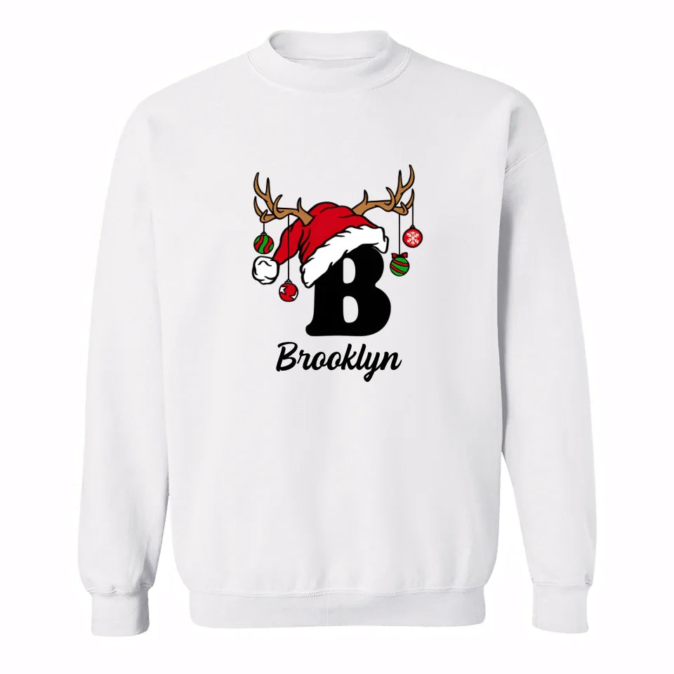 Personalized Christmas Alphabet Family Matching T-Shirts