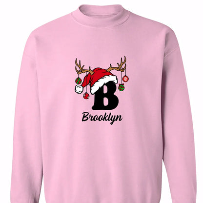 Personalized Christmas Alphabet Family Matching T-Shirts