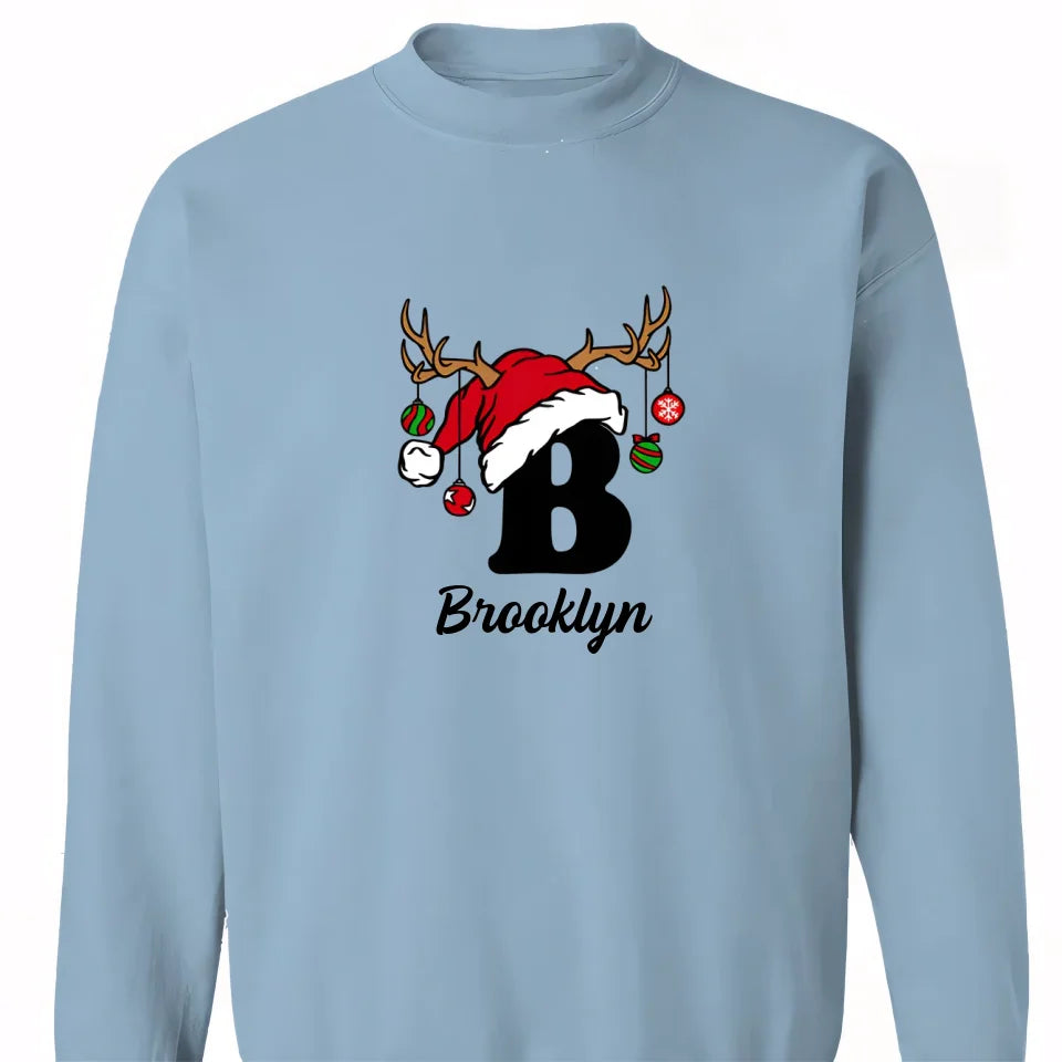 Personalized Christmas Alphabet Family Matching T-Shirts