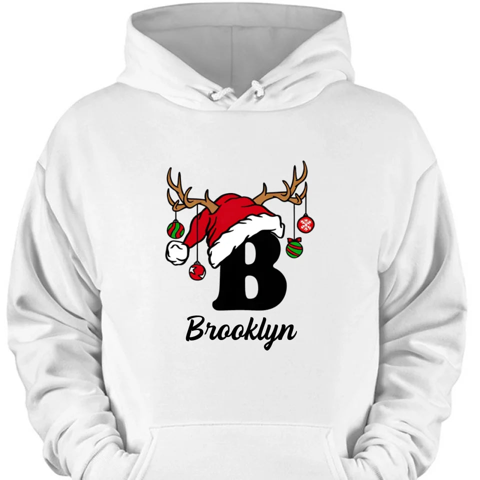 Personalized Christmas Alphabet Family Matching T-Shirts