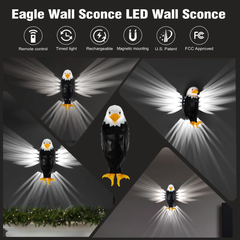 Black Eagle Wall Lamp | Modern LED Wall Decor | Mood Light for Parties and Holidays