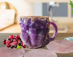 Mineral Crystal Infused Coffee Mugs – Nature's Beauty in Every Sip