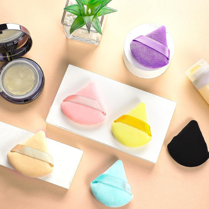Pimoys 6 Pcs Soft Triangle Powder Puff (Black)