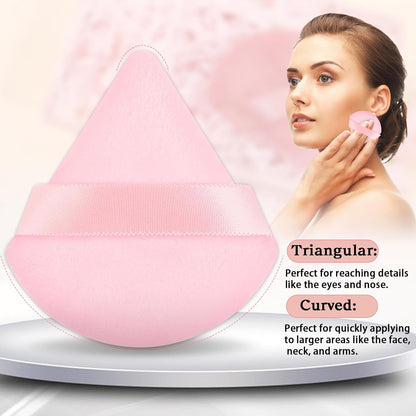 Pimoys 6 Pcs Soft Triangle Powder Puff (Black)