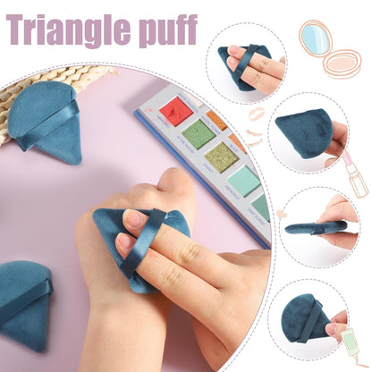 Pimoys 6 Pcs Soft Triangle Powder Puff (Black)