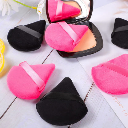 Pimoys 6 Pcs Soft Triangle Powder Puff (Black)