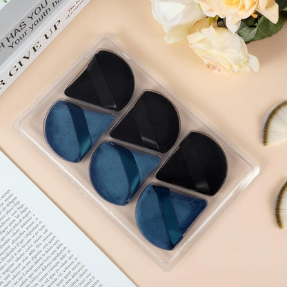 Pimoys 6 Pcs Soft Triangle Powder Puff (Black)