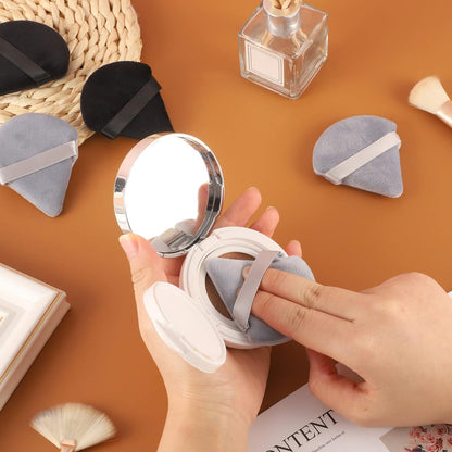 Pimoys 6 Pcs Soft Triangle Powder Puff (Black)