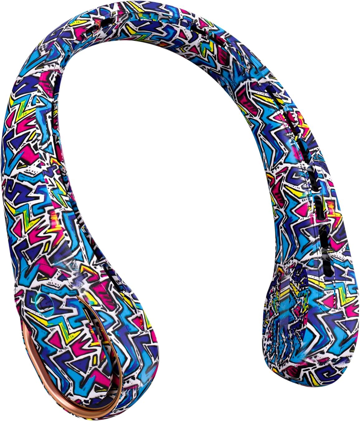 FrSara Neck Fan, Portable Personal Fan Strong Wind, 5200mAh, Air Volume,360° Cooling, No Hair Twisting, Air Volume On 2 Sides, Non-Slip, Quick Charge, Long Use Time, Gift for Father, Dad, Women