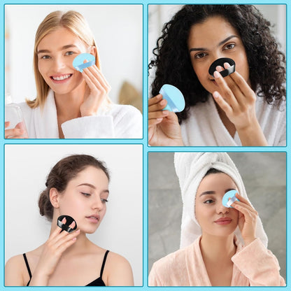 Pimoys 6 Pcs Soft Triangle Powder Puff (Black)