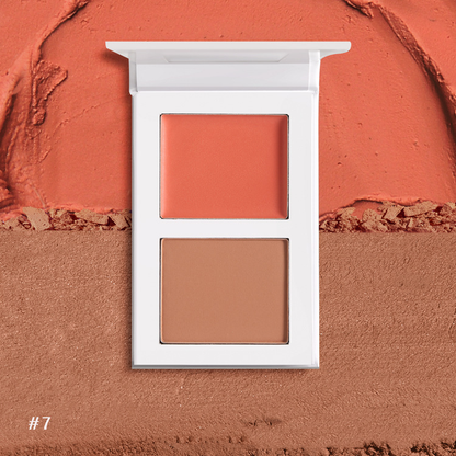 Two-Color Matte Cream & Powder Blush