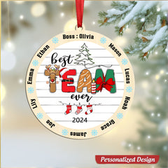 Best Team Ever 2024 Christmas Ornament - Best Team Ever Gifts for Coworker