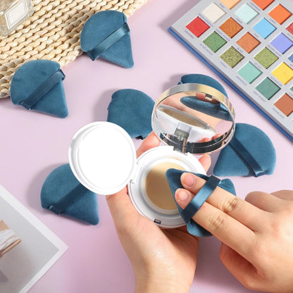 Pimoys 6 Pcs Soft Triangle Powder Puff (Black)