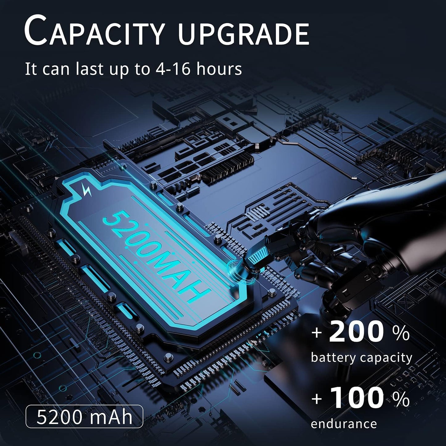 FrSara Neck Fan, Portable Personal Fan Strong Wind, 5200mAh, Air Volume,360° Cooling, No Hair Twisting, Air Volume On 2 Sides, Non-Slip, Quick Charge, Long Use Time, Gift for Father, Dad, Women