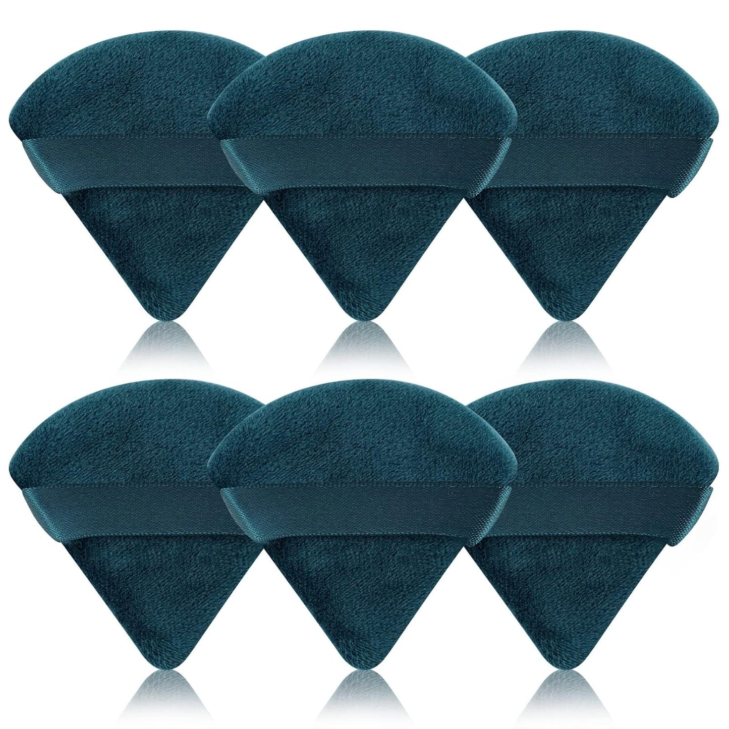 Pimoys 6 Pcs Soft Triangle Powder Puff (Black)