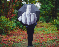 DS. DISTINCTIVE STYLE Middle Finger Umbrella Funny Folding Umbrella Creative Middle Finger Gifts