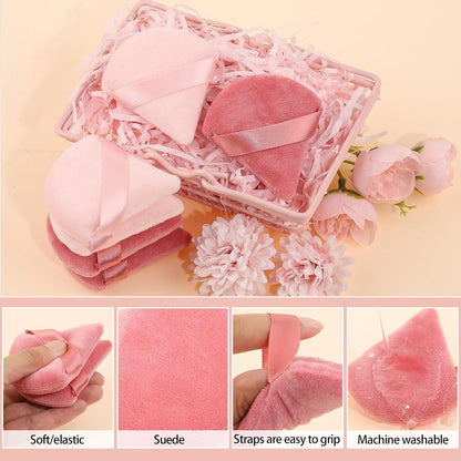 Pimoys 6 Pcs Soft Triangle Powder Puff (Black)