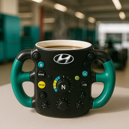 F1 Steering Wheel Mug – Performance Design for Racing Fans