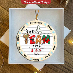 Best Team Ever 2024 Christmas Ornament - Best Team Ever Gifts for Coworker