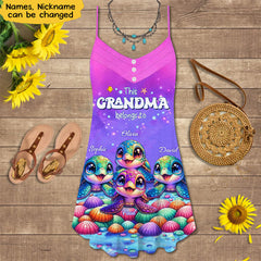 This Grandma belongs to Colorful Turtle Personalized Summer Dress