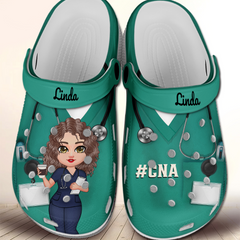 Nurse Scrub CNA RN Healthcare Worker Personalized Clog