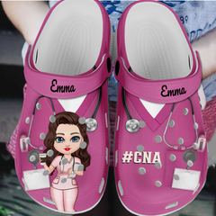 Nurse Scrub CNA RN Healthcare Worker Personalized Clog