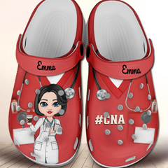 Nurse Scrub CNA RN Healthcare Worker Personalized Clog