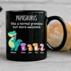 Grandpasaurus And Kids Personalized Mug