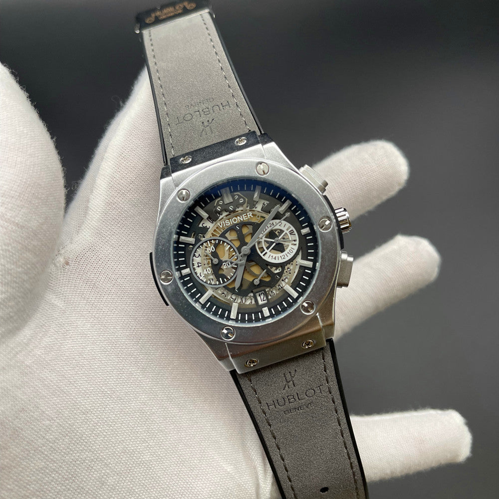 Internet Celebrity Cross-Border 6-Pin Multi-Function Watch Men'S Hollow Dial Mechanical Style Watch Waterproof One-Piece Shipping