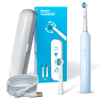 Rotating Electric Toothbrush Full Body Waterproof Couple's Style