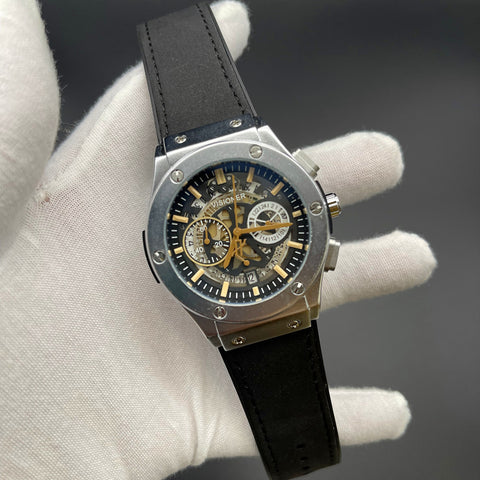 Internet Celebrity Cross-Border 6-Pin Multi-Function Watch Men'S Hollow Dial Mechanical Style Watch Waterproof One-Piece Shipping