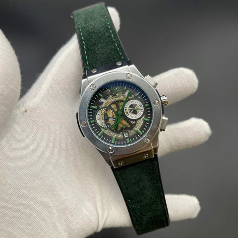 Internet Celebrity Cross-Border 6-Pin Multi-Function Watch Men'S Hollow Dial Mechanical Style Watch Waterproof One-Piece Shipping