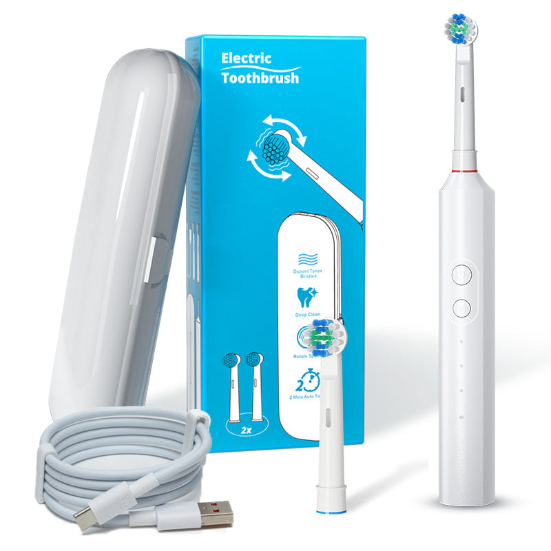 Rotating Electric Toothbrush Full Body Waterproof Couple's Style