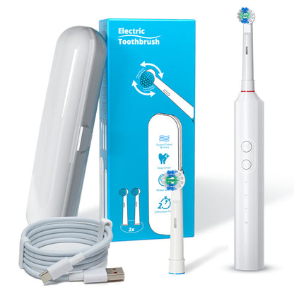 Rotating Electric Toothbrush Full Body Waterproof Couple's Style