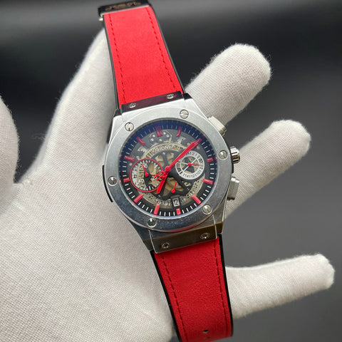 Internet Celebrity Cross-Border 6-Pin Multi-Function Watch Men'S Hollow Dial Mechanical Style Watch Waterproof One-Piece Shipping