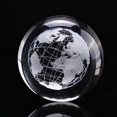 Manufacturer Direct Sales Creative Internal Carving 3D Crystal Luminous Night Light Solar System Cross-Border Spot Wholesale Christmas Gifts