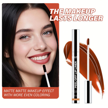 Cross-Border Peel-Off Lip Liner Matte Waterproof Lip Gloss Long-Lasting Non-Fading Moisturizing Lip Glaze Pouty Lip Lipstick Hot Style