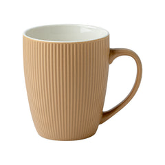 Xiwu Striped Cup High-Value Simple Couple Pair Cup Matte Ceramic Mug Embossed Coffee Cup Cross-Border Export