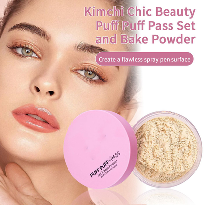 Cross-Border Girl Matte Oil-Control Setting Powder